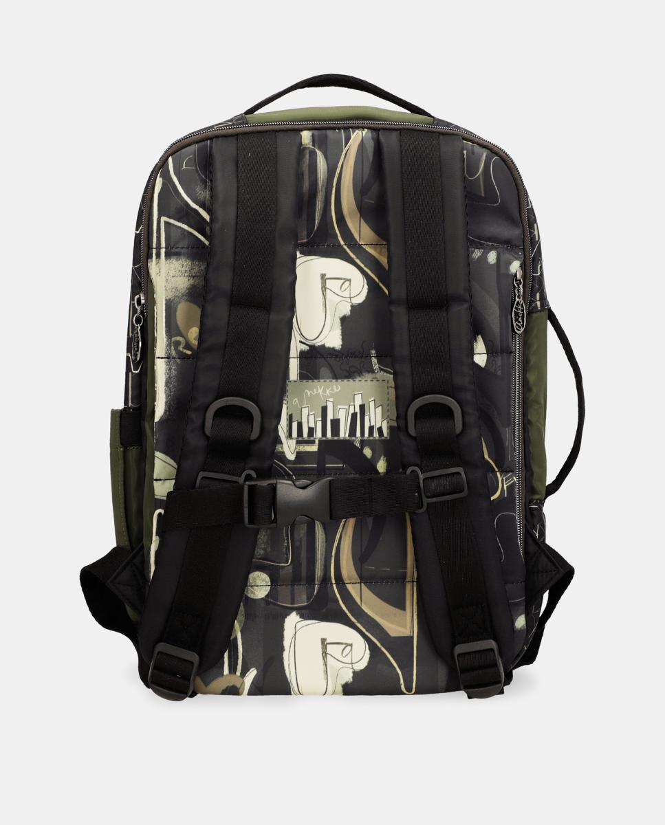 Mochila de Viagem Estampada Orchestra Multicolor-3