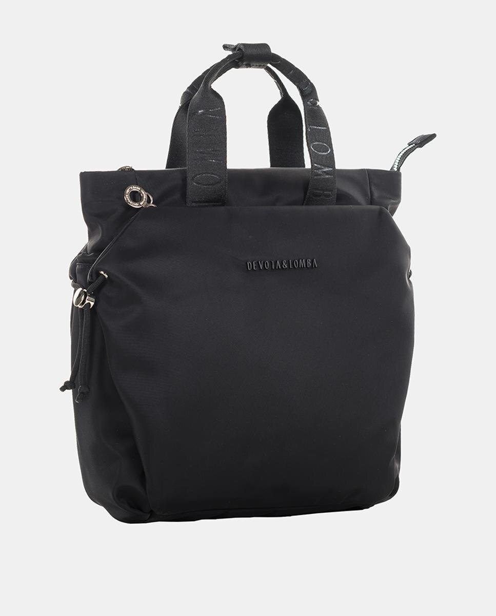 Mochila con doble asa - Devota & Lomba - Negro Negro-2