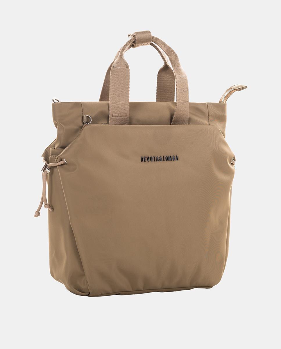 Mochila con doble asa - Devota & Lomba - Beige Beige-2