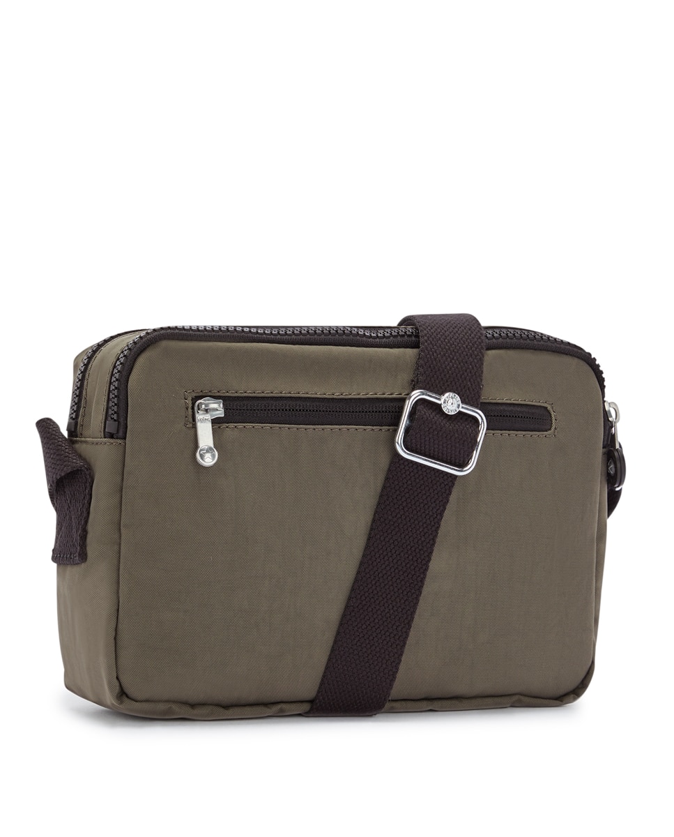Mala Cruzada Média Versátil com Correia Ajustável para o Ombro Verde-militar-2