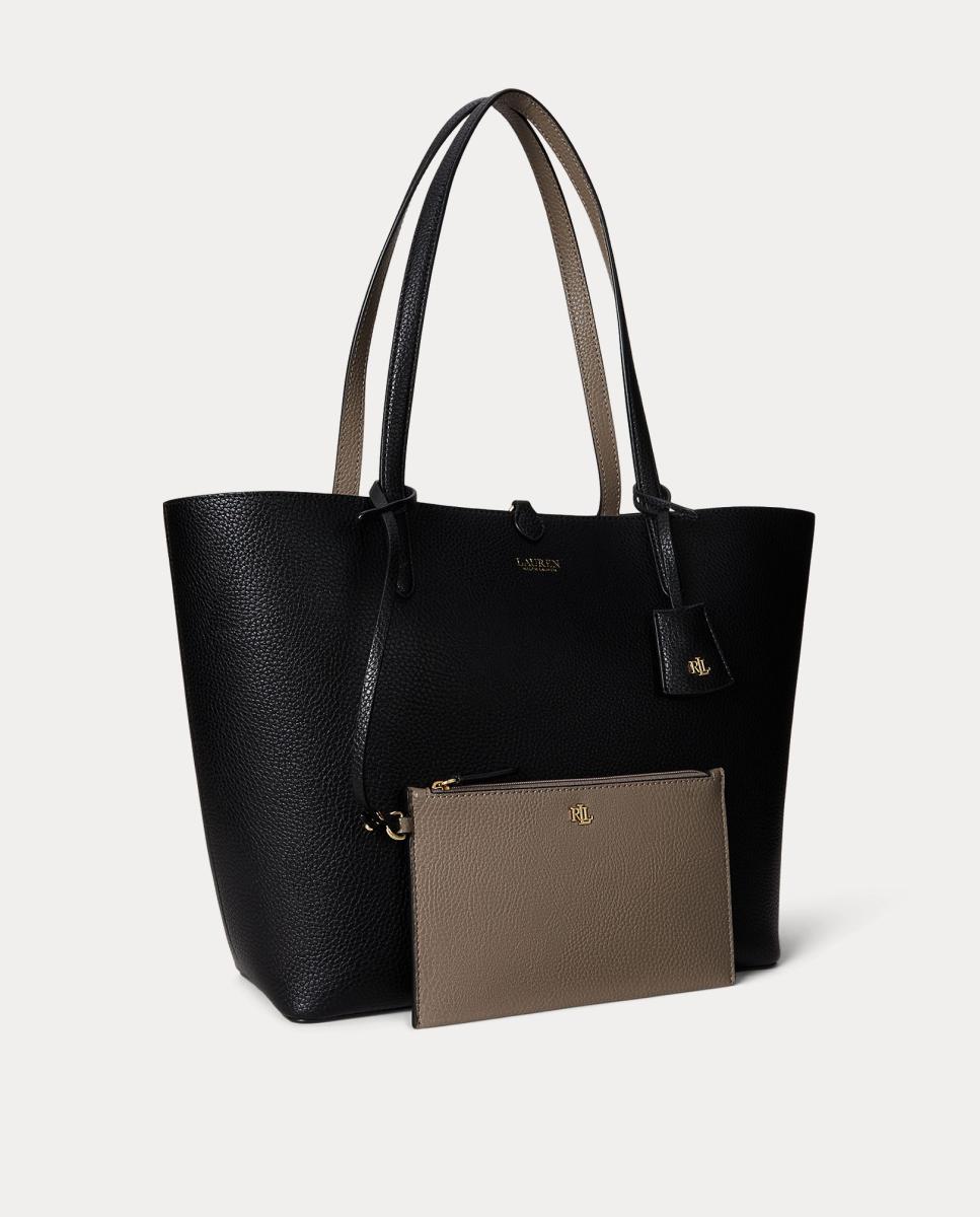 Mala tote reversível preta e cinzenta Preto-3