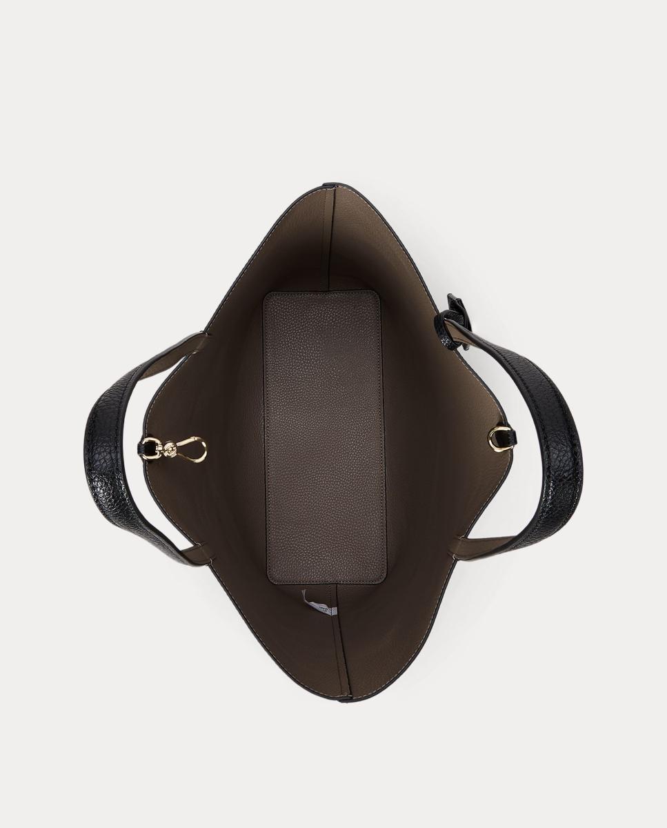 Mala tote reversível preta e cinzenta Preto-5