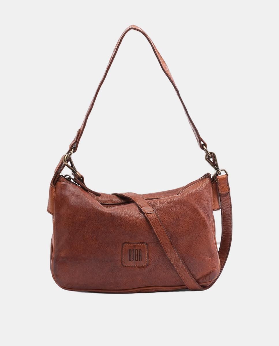 Imagem 0 de Mala de Ombro Pequena com Fecho de Correr e em Pele de Bovino