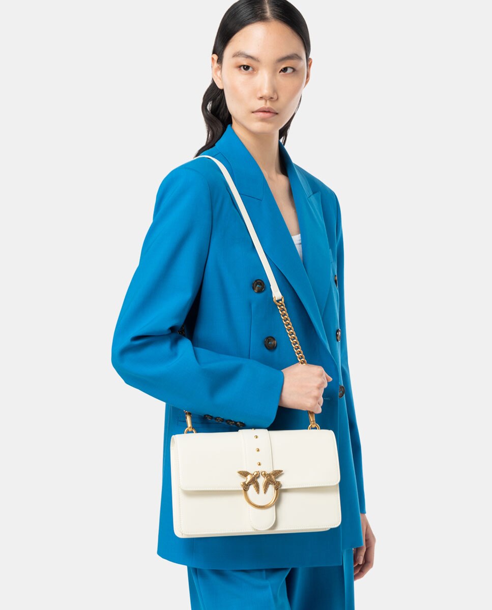 Mala a Tiracolo Classic Love Icon - Branco Creme-2