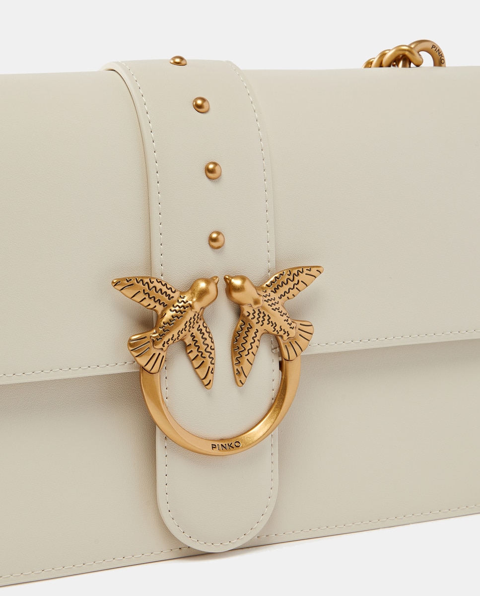 Mala a Tiracolo Classic Love Icon - Branco Creme-7