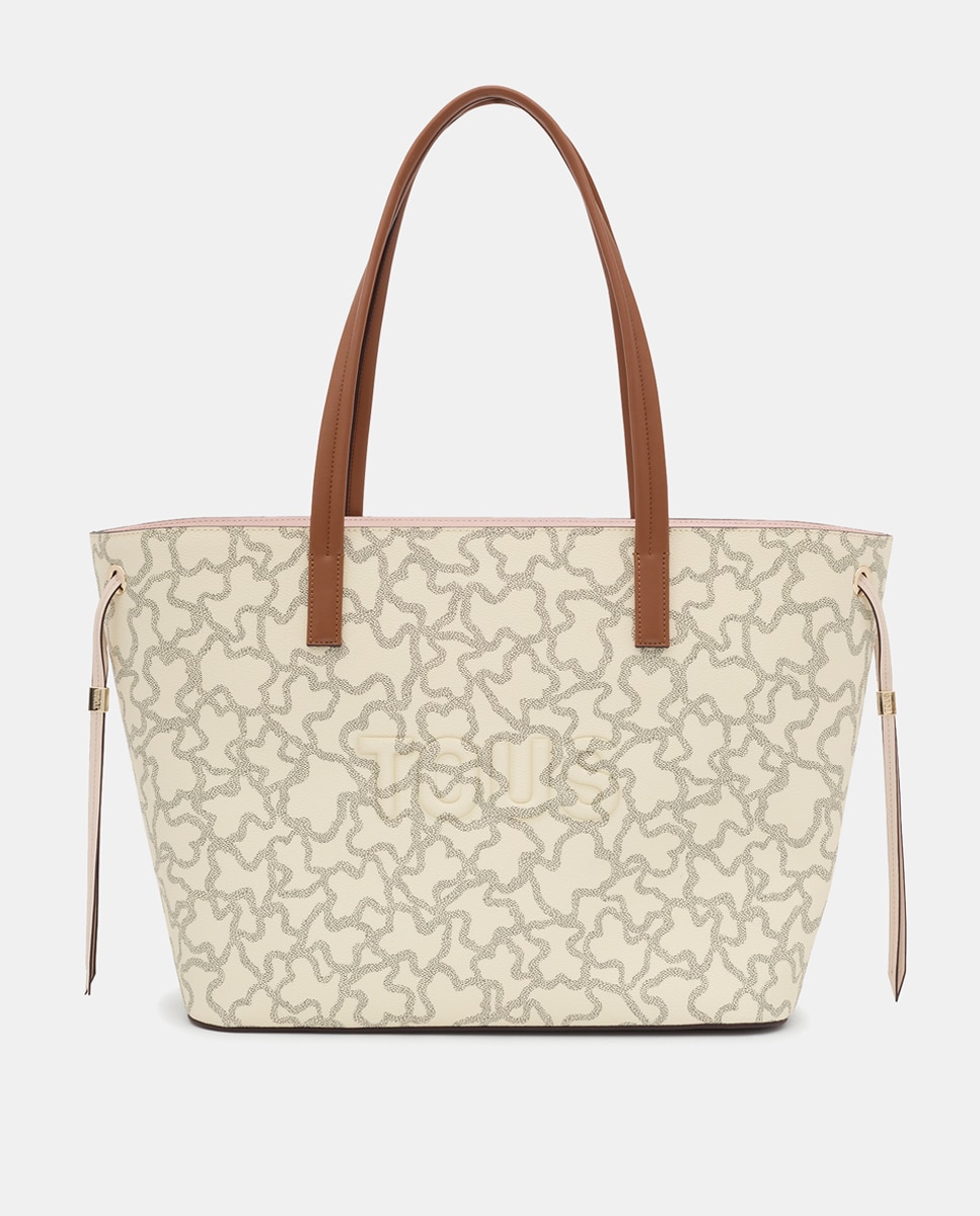 Imagen 1 de Bolso de hombro K Icon con estampado de logos - Tous - Blanco roto Blanco roto