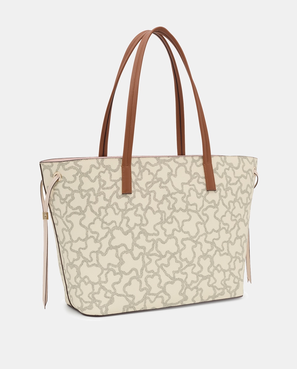 Imagen 4 de Bolso de hombro K Icon con estampado de logos - Tous - Blanco roto Blanco roto