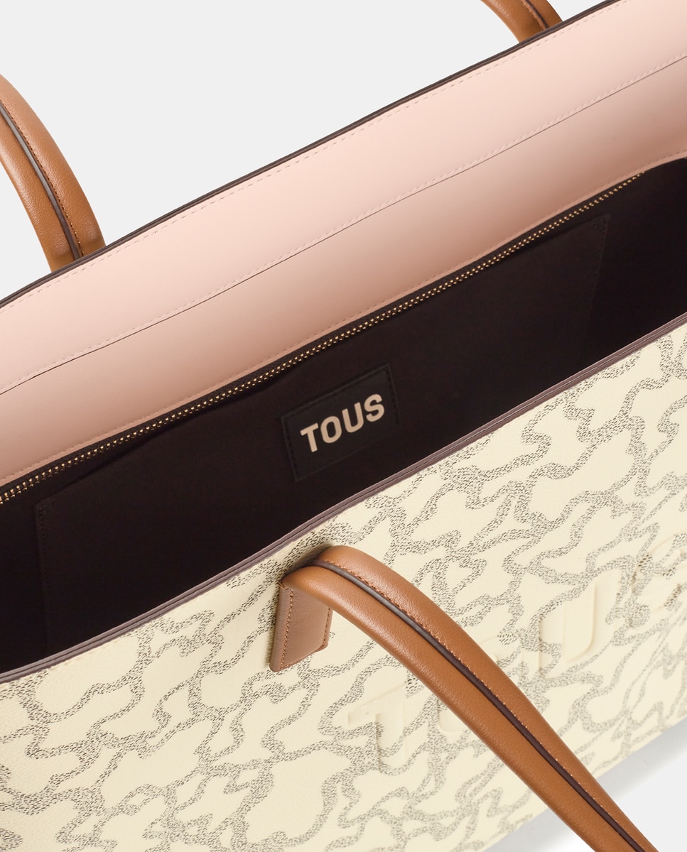 Imagen 5 de Bolso de hombro K Icon con estampado de logos - Tous - Blanco roto Blanco roto