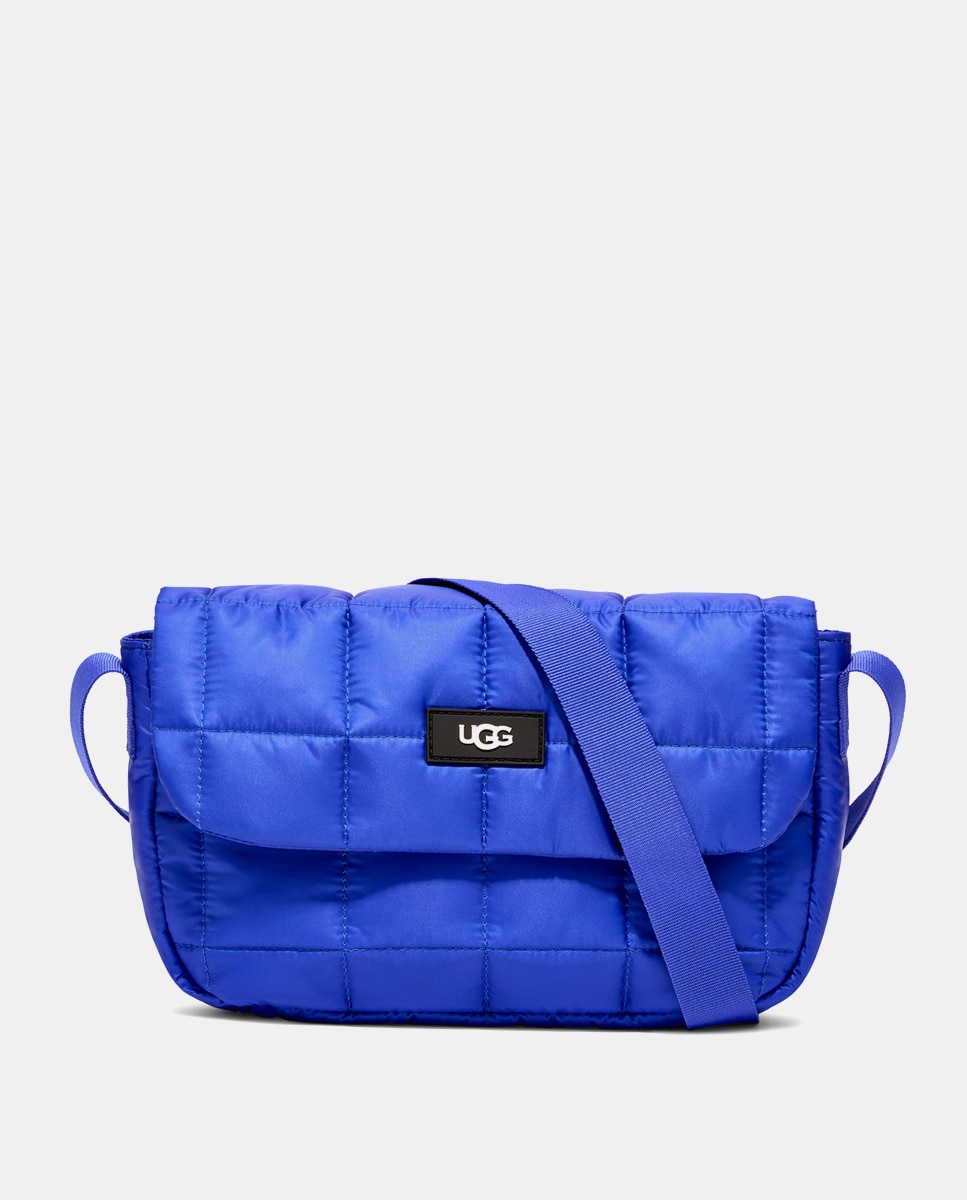 Imagem 0 de Mala a Tiracolo Pequena Dalton com Aba e em Nylon - Azul