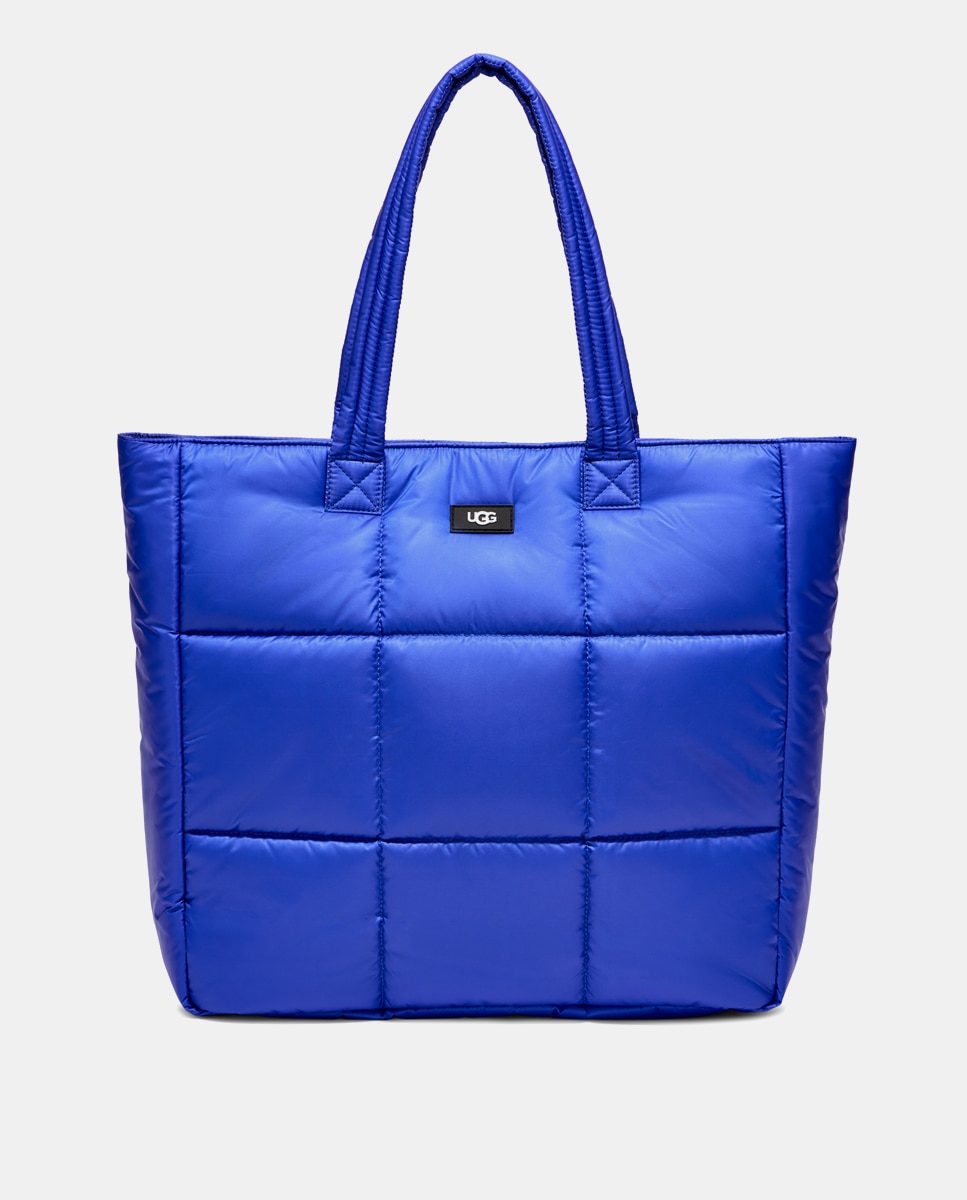 Imagem 0 de Mala Tipo Tote Ellory com Fecho Magnético e em Nylon Acolchoado - Azul