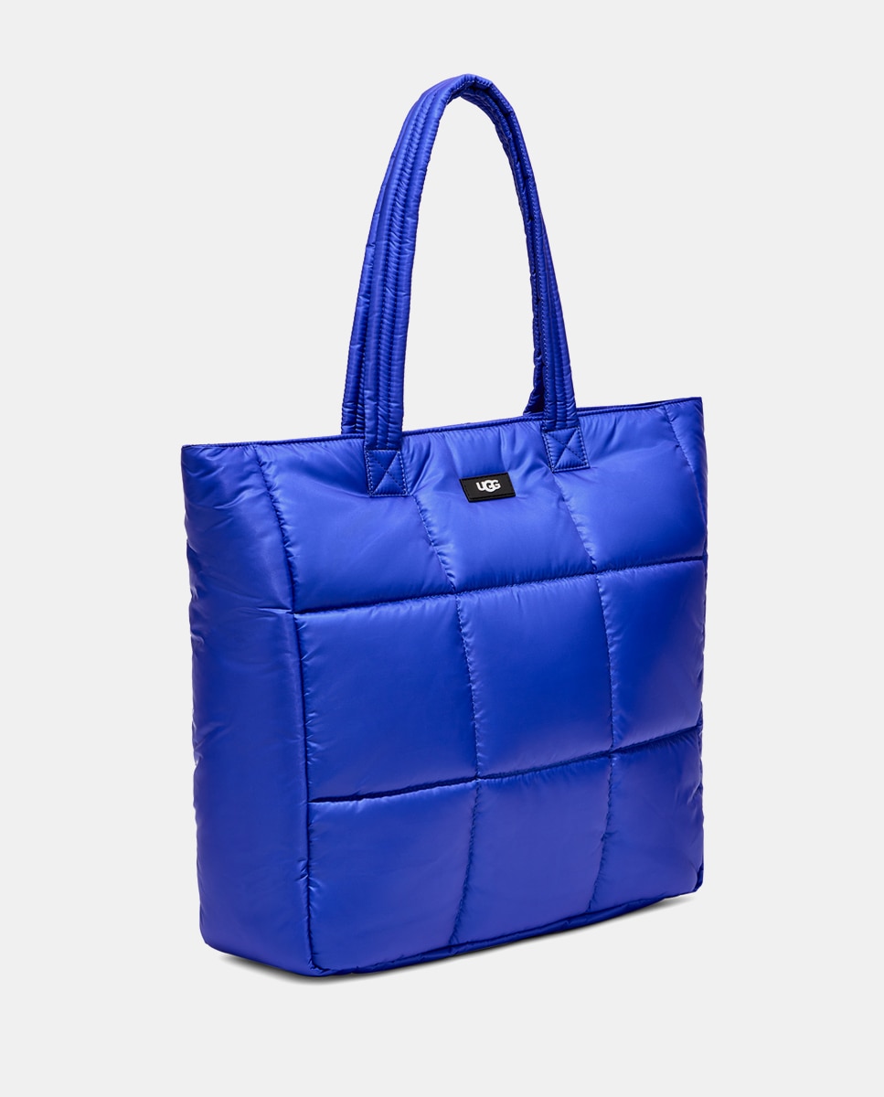 Mala Tipo Tote Ellory com Fecho Magnético e em Nylon Acolchoado - Azul Azul-2