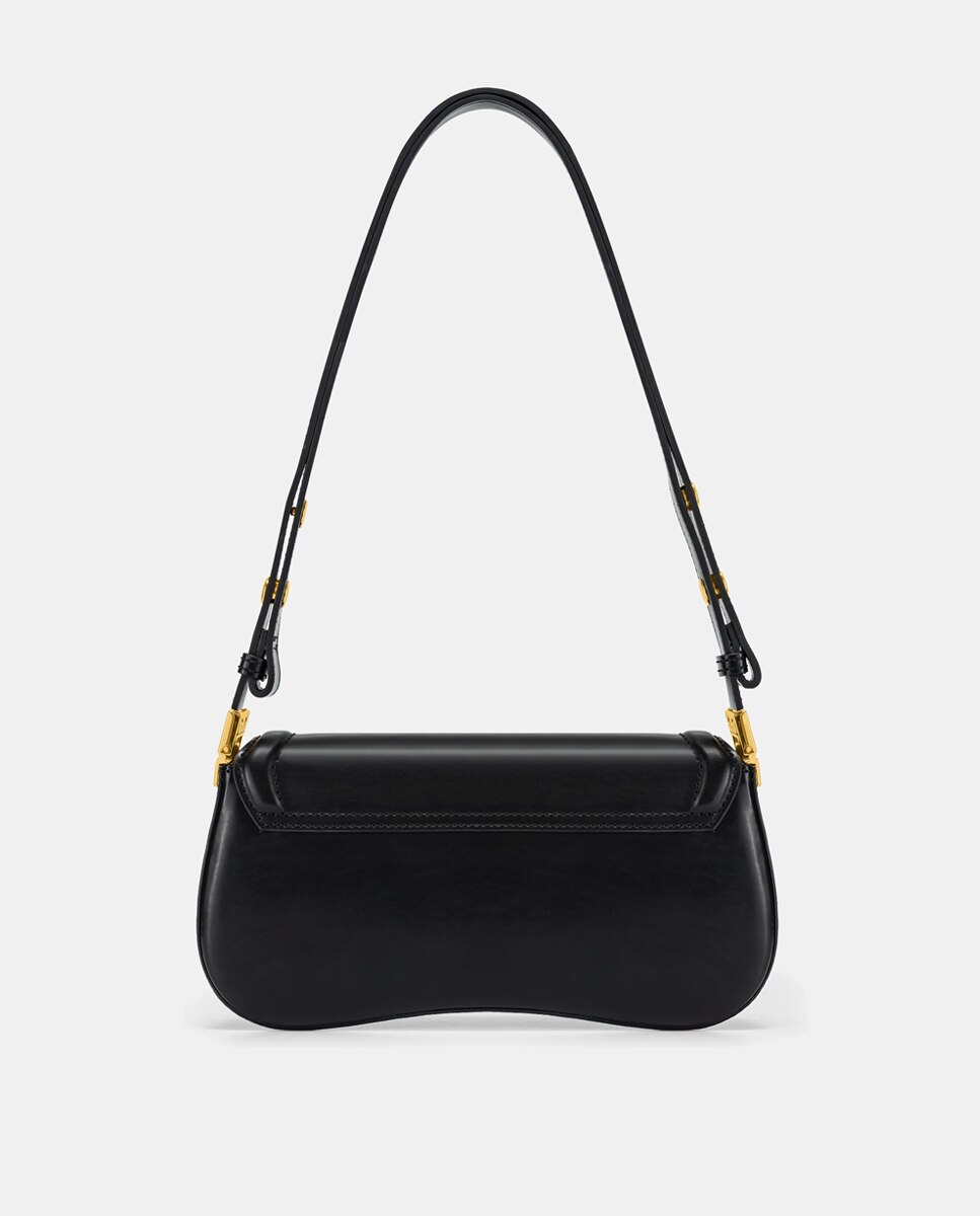 Mala de Ombro Modelo Joy - Preto Preto-7