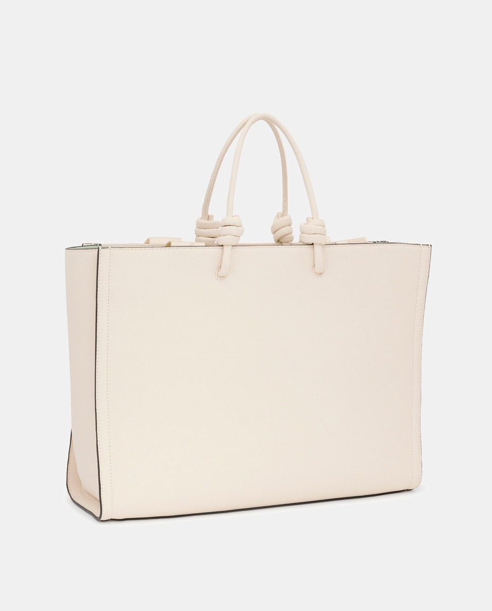 Imagen 2 de Bolso extra grande con cierre de cremallera y doble asa. - Tous - Beige Beige
