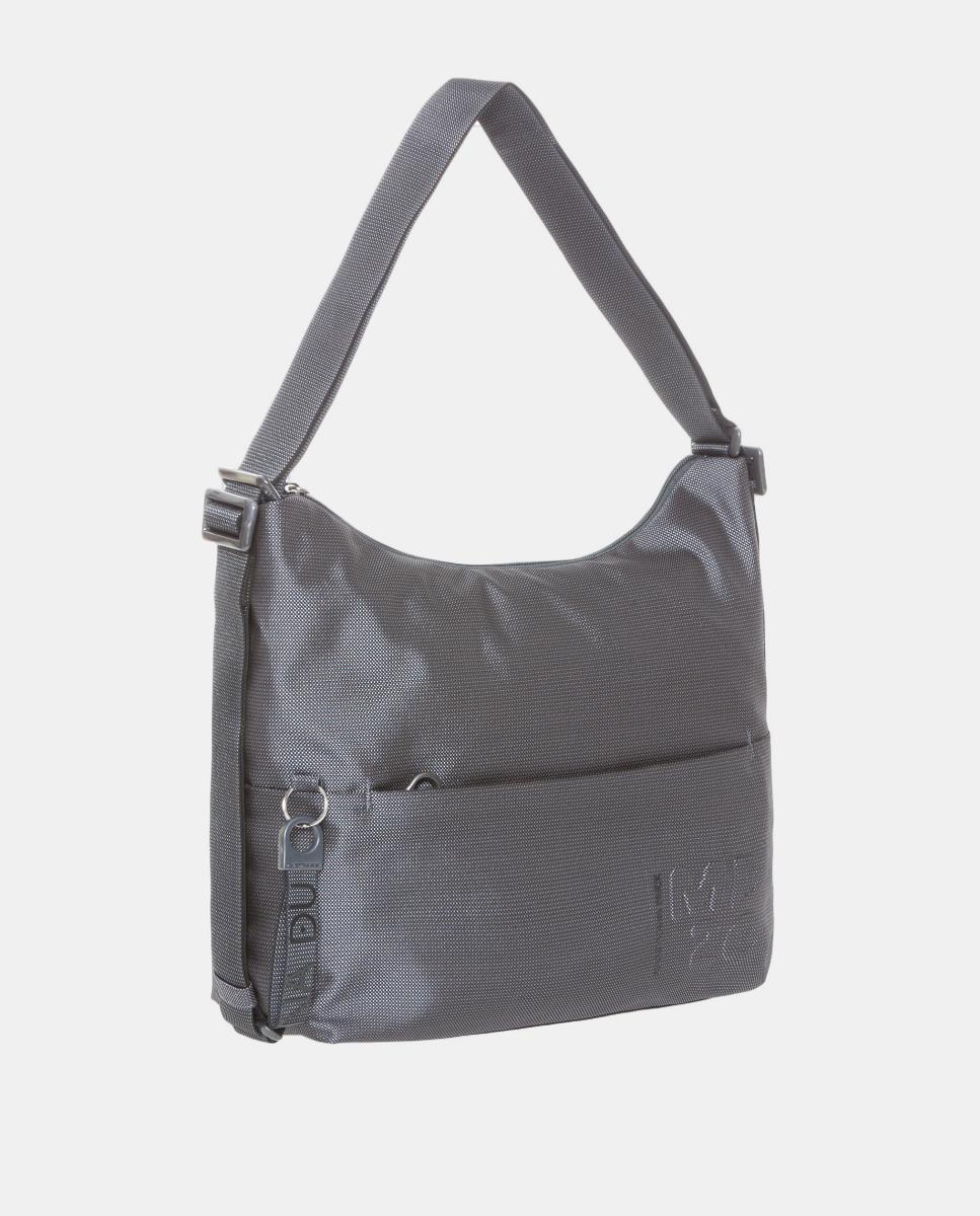 Mala em Tecido Conversível em Mochila Cinzento-escuro-2