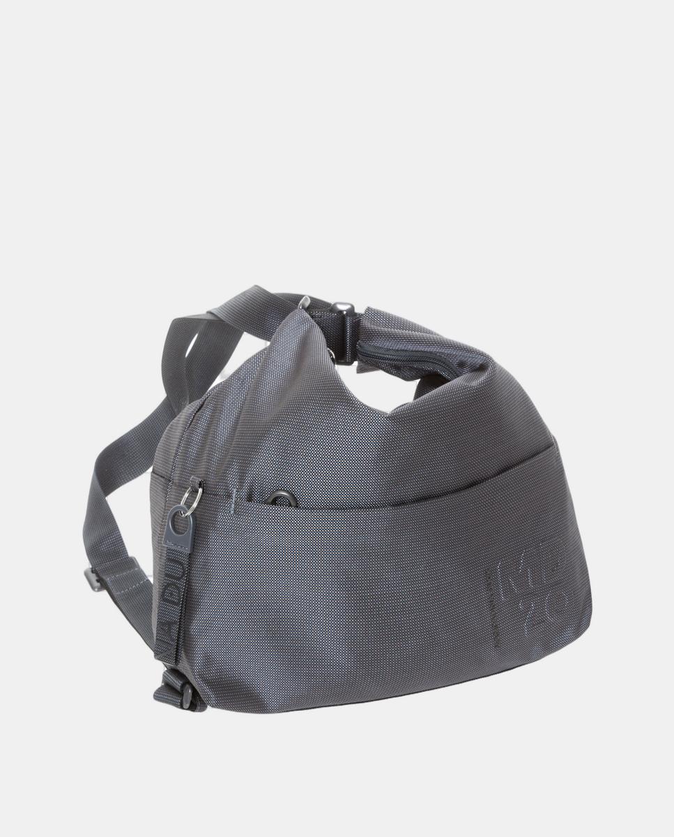 Mala em Tecido Conversível em Mochila Cinzento-escuro-4