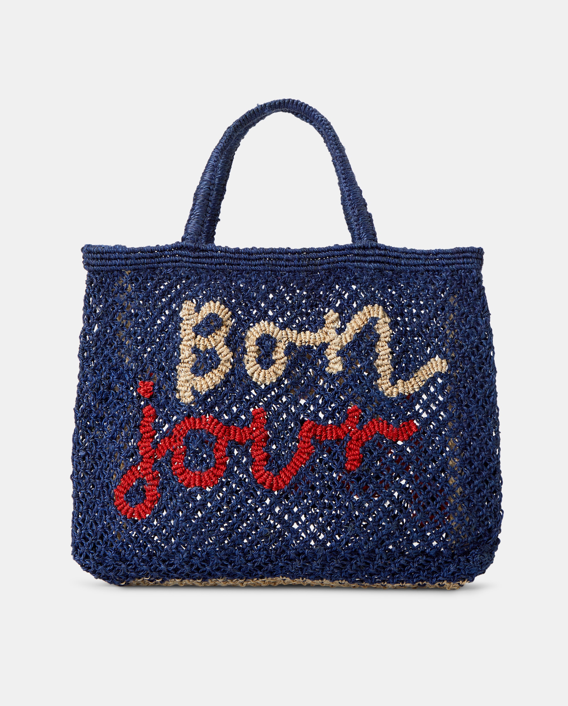Imagem 0 de Mala Pequena Modelo Bon Jour Word Bag - Azul