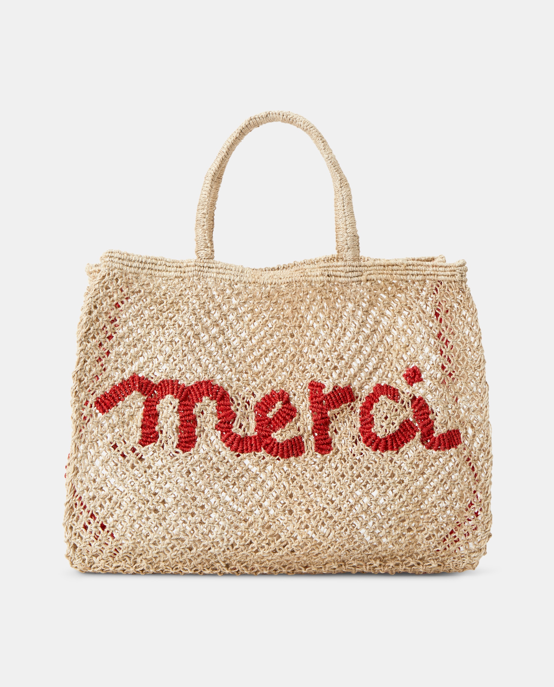 Imagem 0 de Mala Modelo Merci Word Bag - Cru