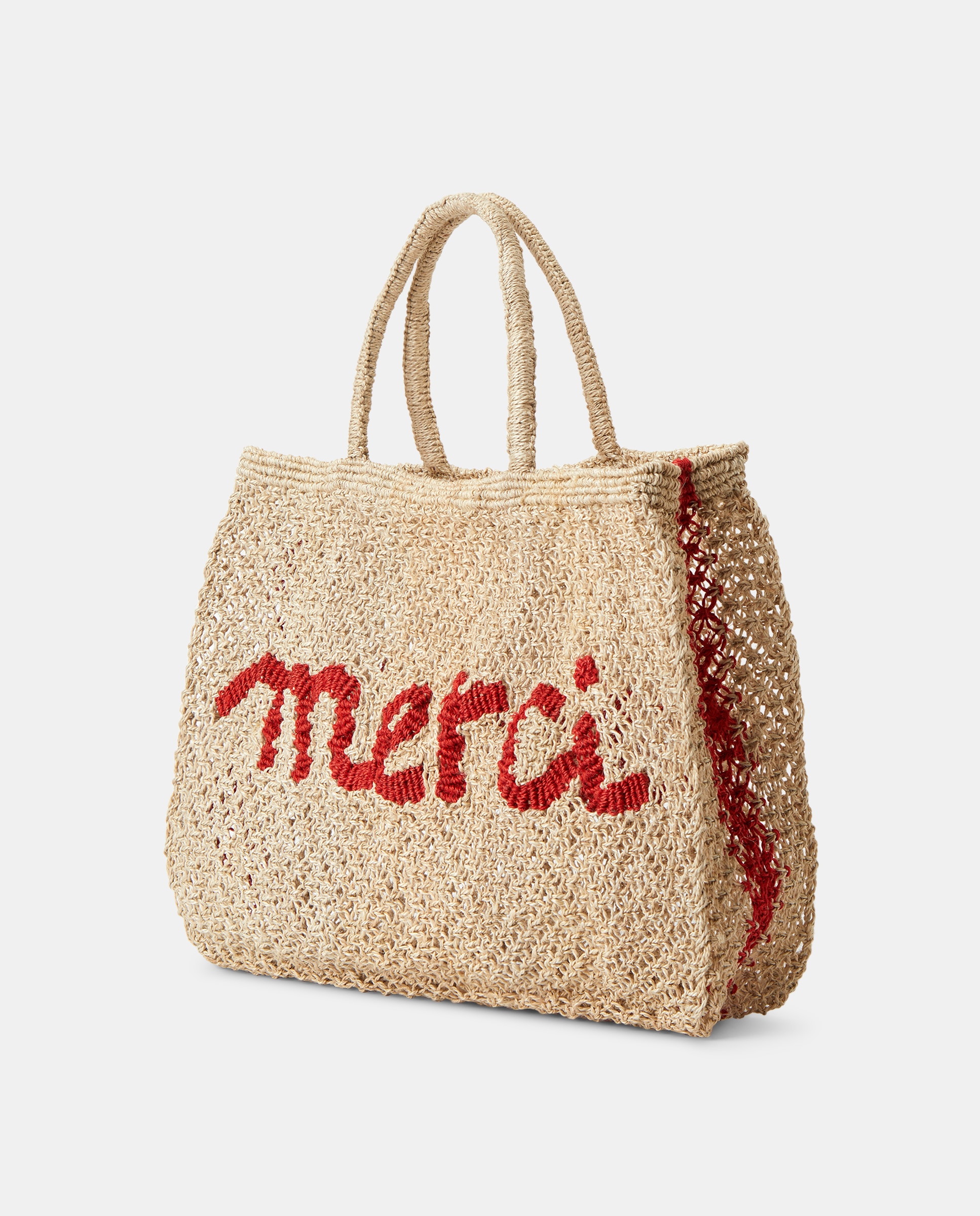 Mala Modelo Merci Word Bag - Cru Natural-2