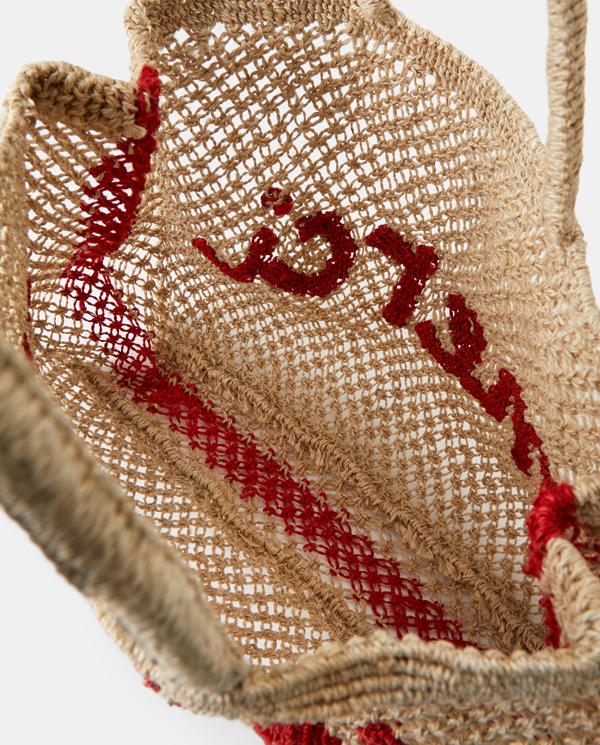 Mala Modelo Merci Word Bag - Cru Natural-3
