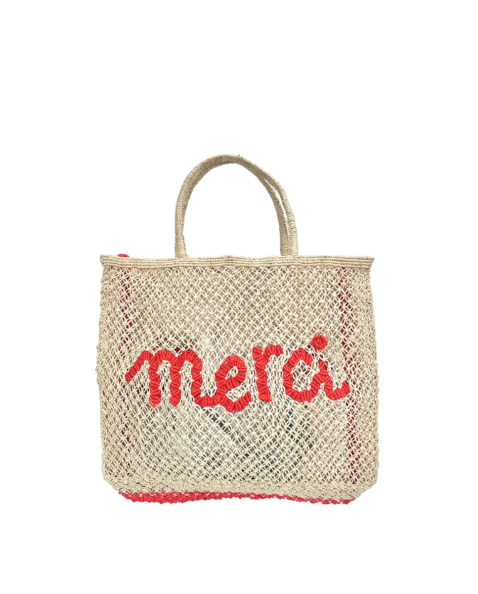 Mala Modelo Merci Word Bag - Cru Natural-4