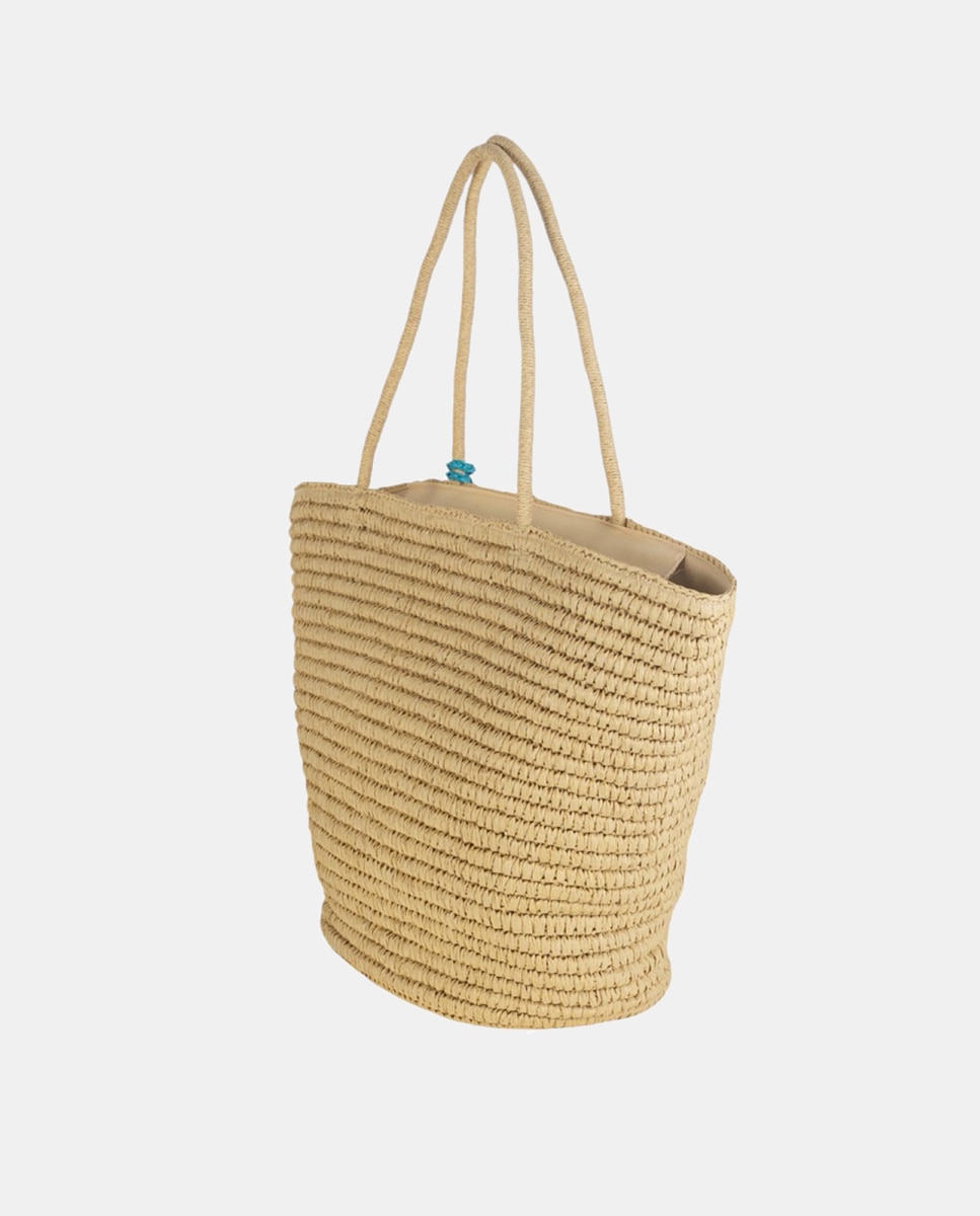 Cesta de Fibra Natural com Fecho de Correr Natural-2
