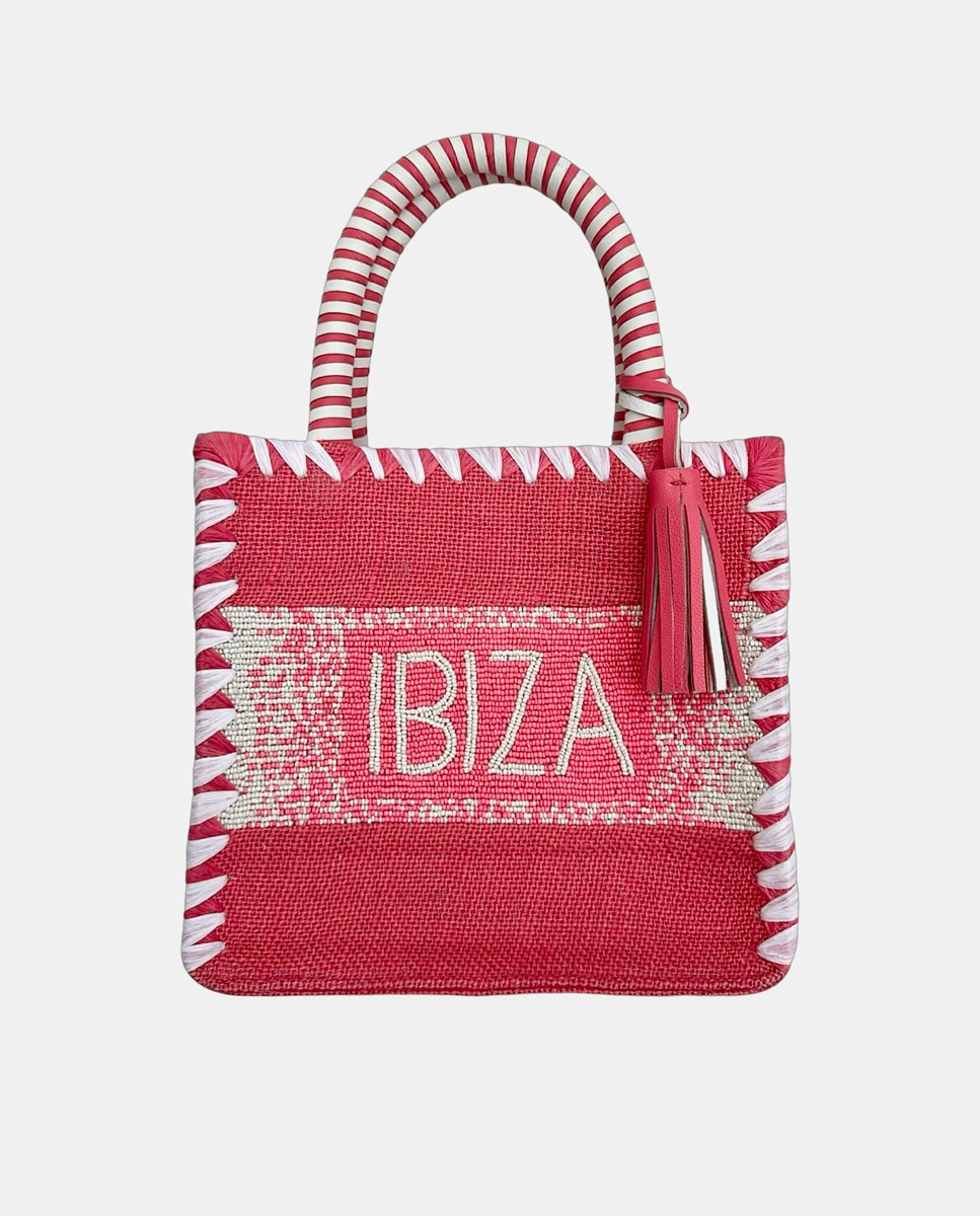 Imagem 0 de Cesta Pequena de Juta com Alças Rígidas e Detalhe Decorativo "Ibiza".