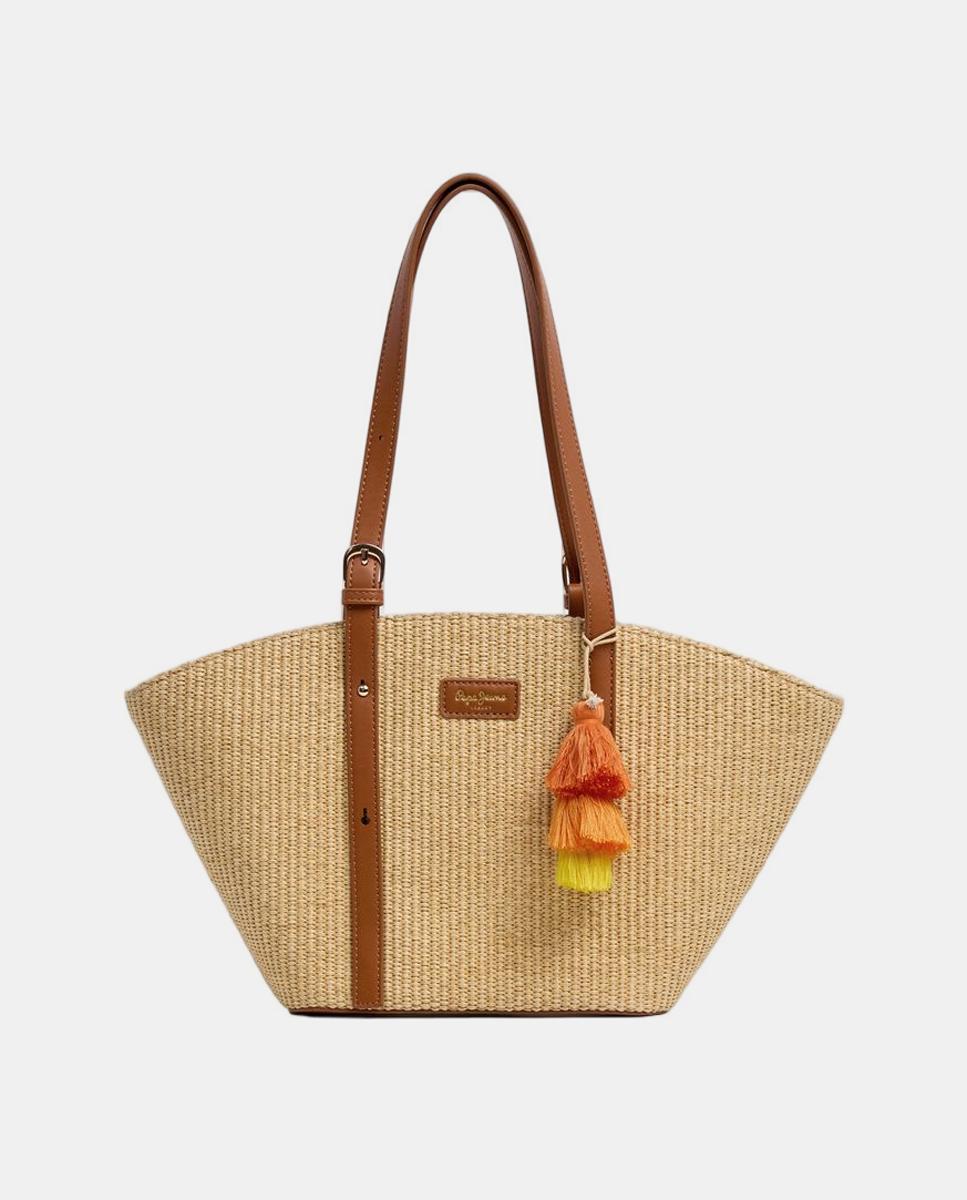 Imagem 0 de Mala Meia-Lua Trish com Fecho de Correr, Alça Curta e Logótipo à Frente