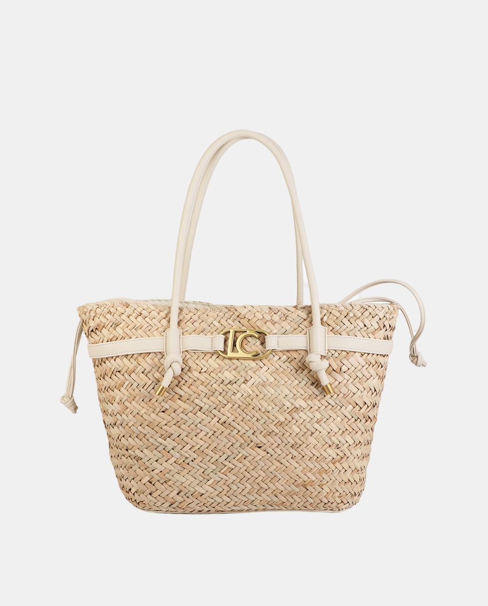 Imagem 0 de Cesta com Alças e Detalhes de Efeito de Pele