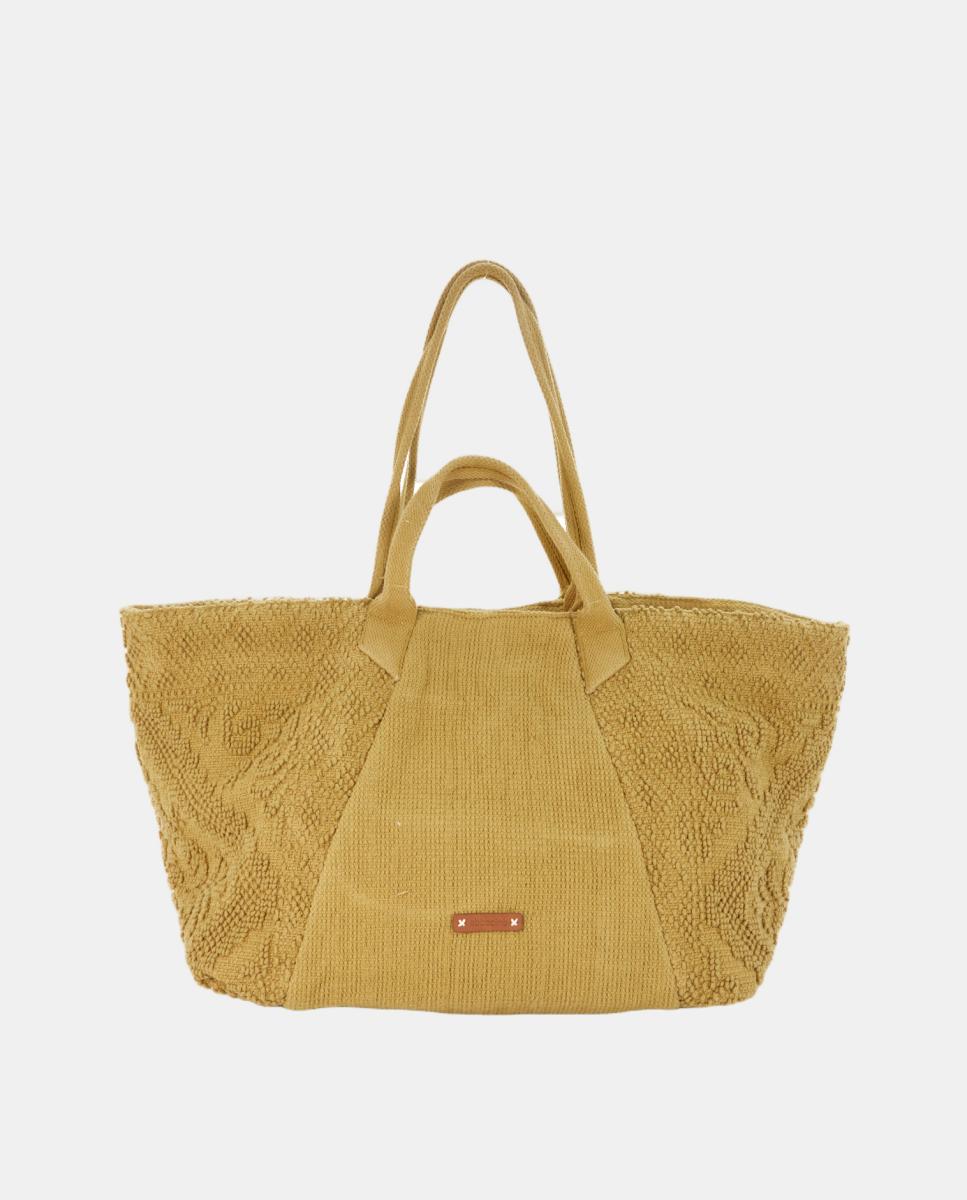 Abbacino - Bolsa de playa de algodón bordada.