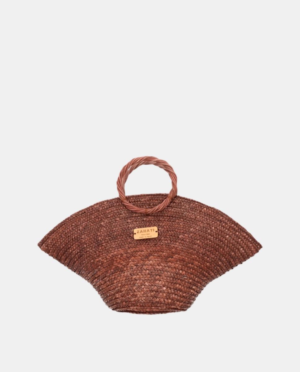 Mini Hat Bag - Cor de Chocolate Castanho-escuro-2