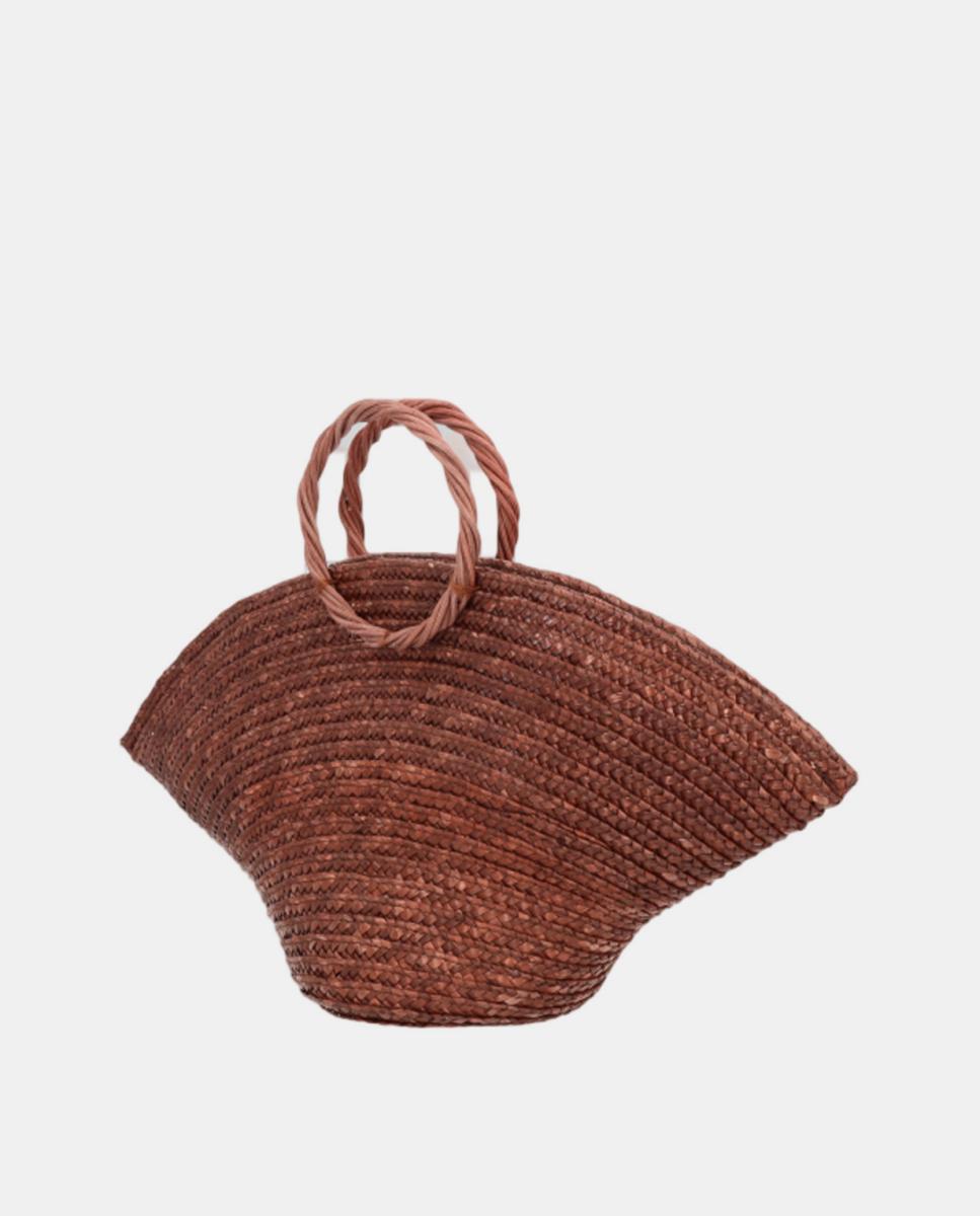 Mini Hat Bag - Cor de Chocolate Castanho-escuro-3