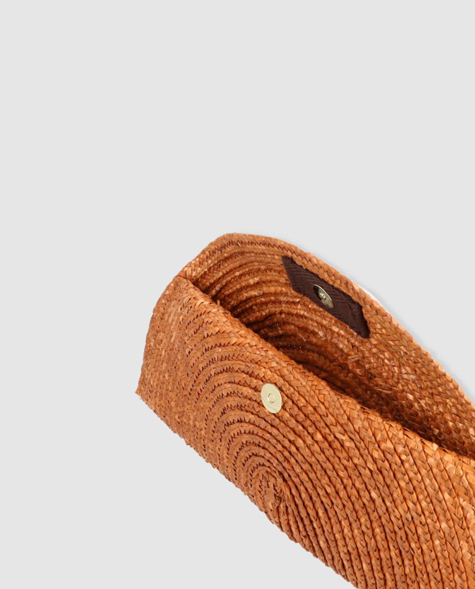 Mala Tipo Baguette - Bronze Castanho-3