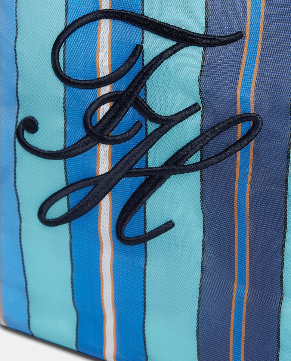 Saco de Praia com Logótipo TH Script Azul-3