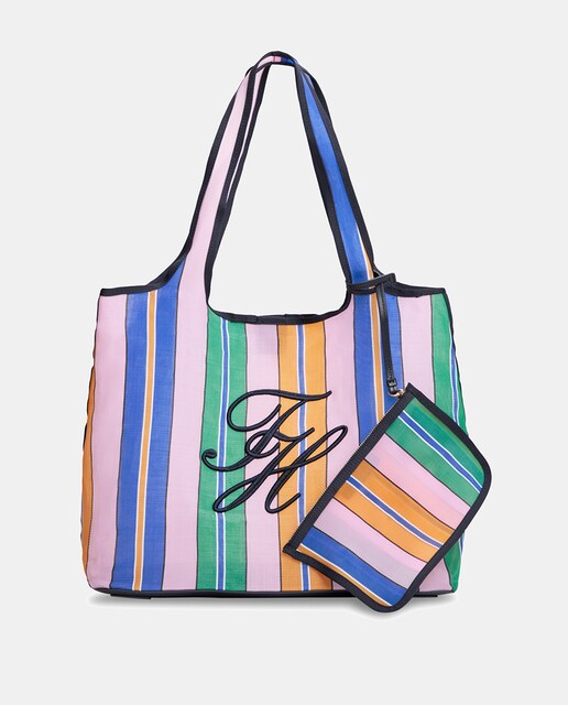 Bolso de playa logo TH Script