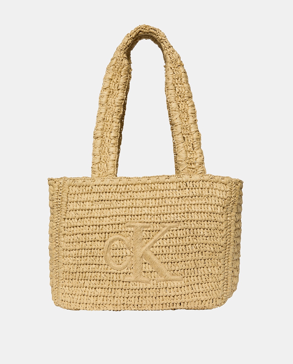 Imagem 0 de Mala Tipo Tote de Ráfia com Logótipo CK