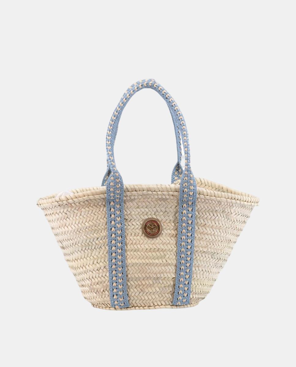 Imagem 0 de Cesta Média de Palma Natural com 8 Dobras