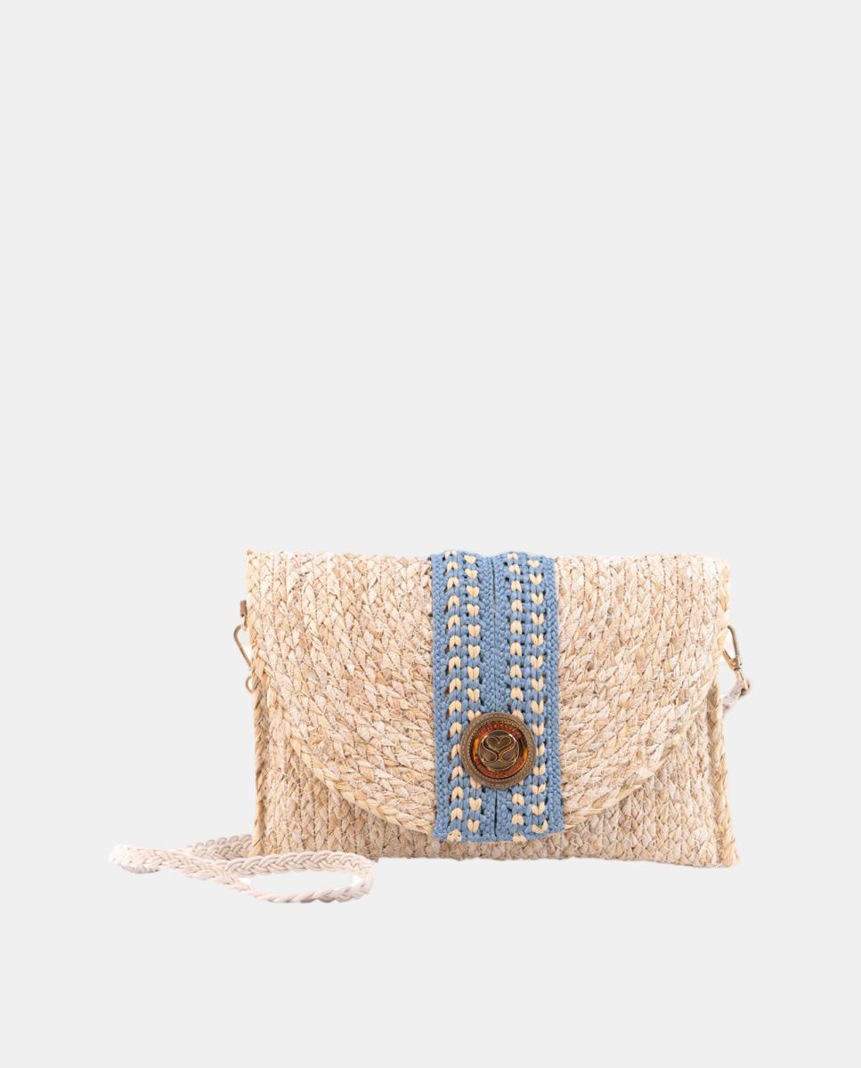 Imagem 0 de Carteira Tipo Mala Clutch de Folhas de Milho