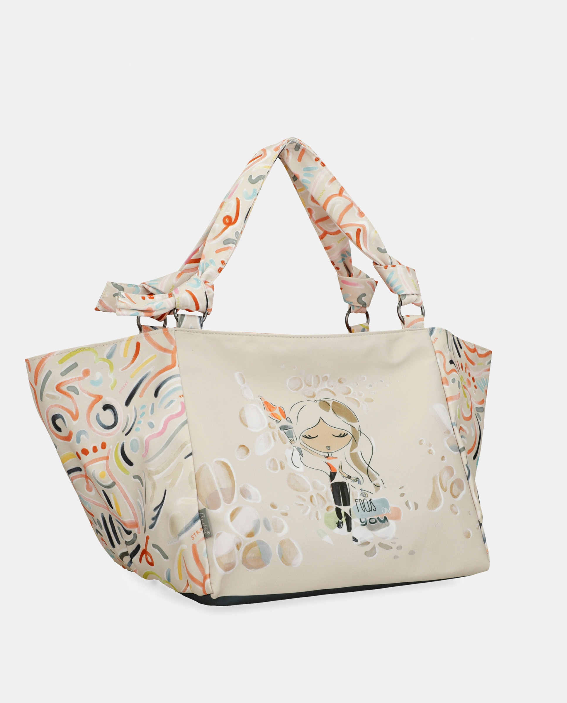 Saco de Praia Grande Olympia Multicolor-2