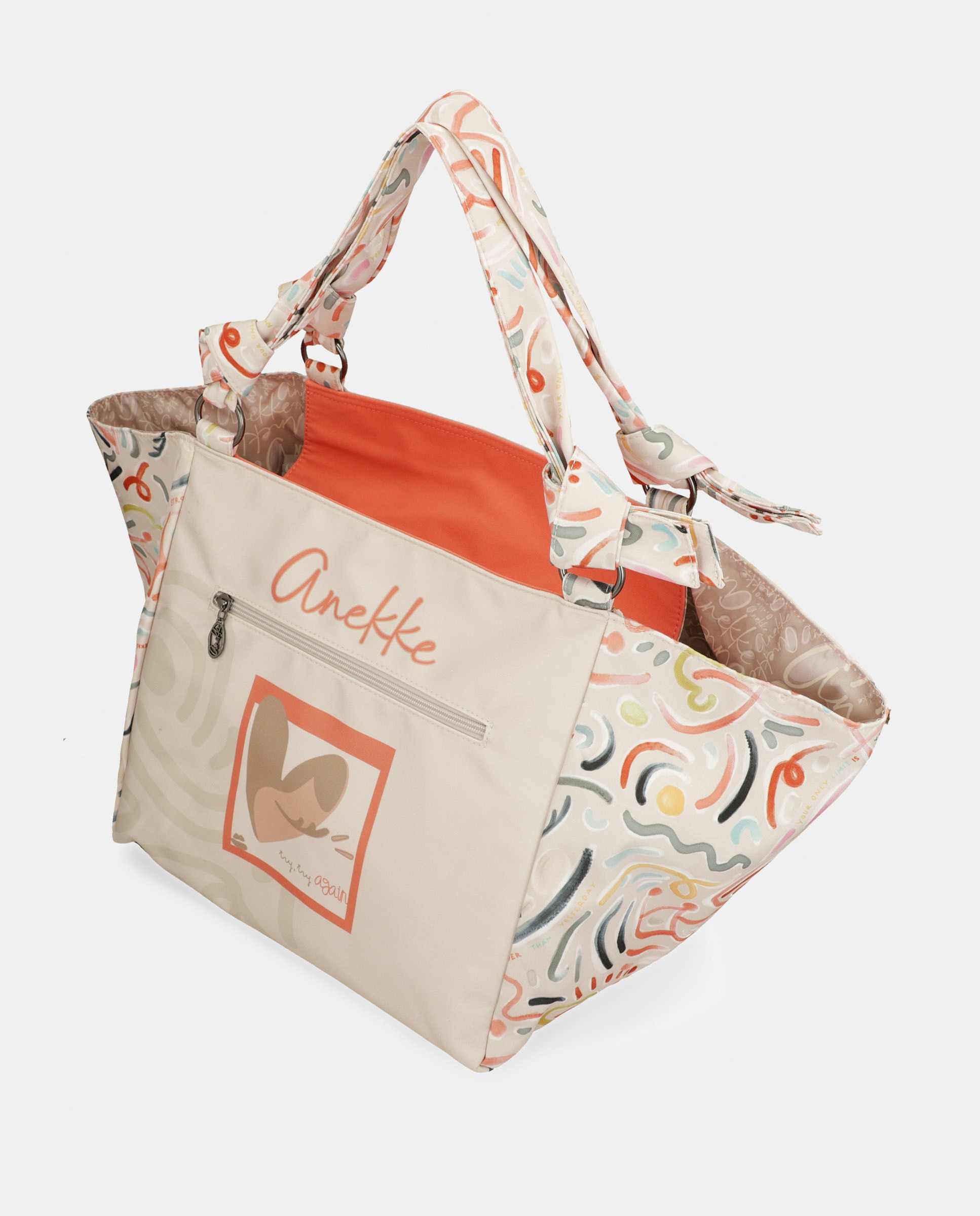 Saco de Praia Grande Olympia Multicolor-4