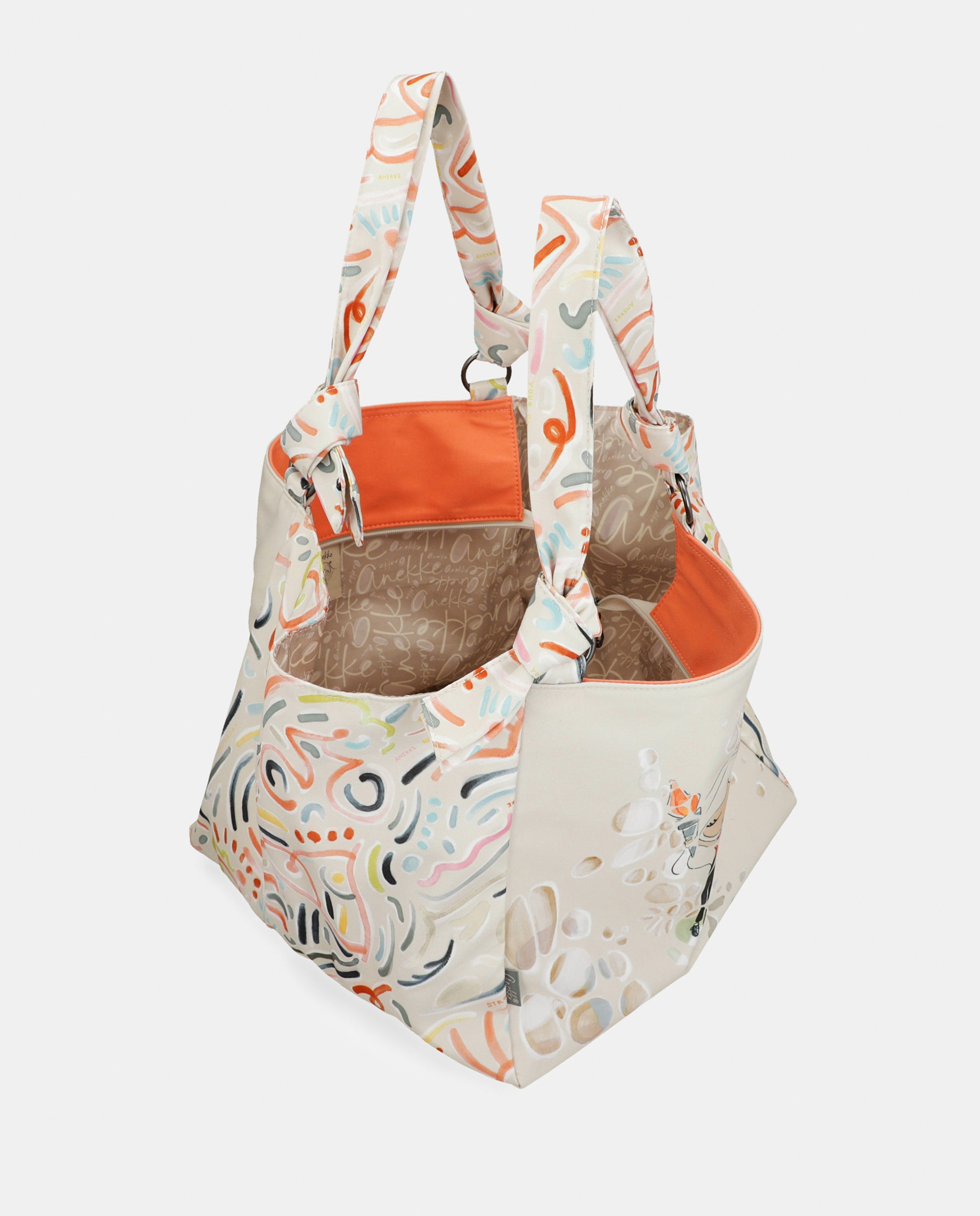 Saco de Praia Grande Olympia Multicolor-5