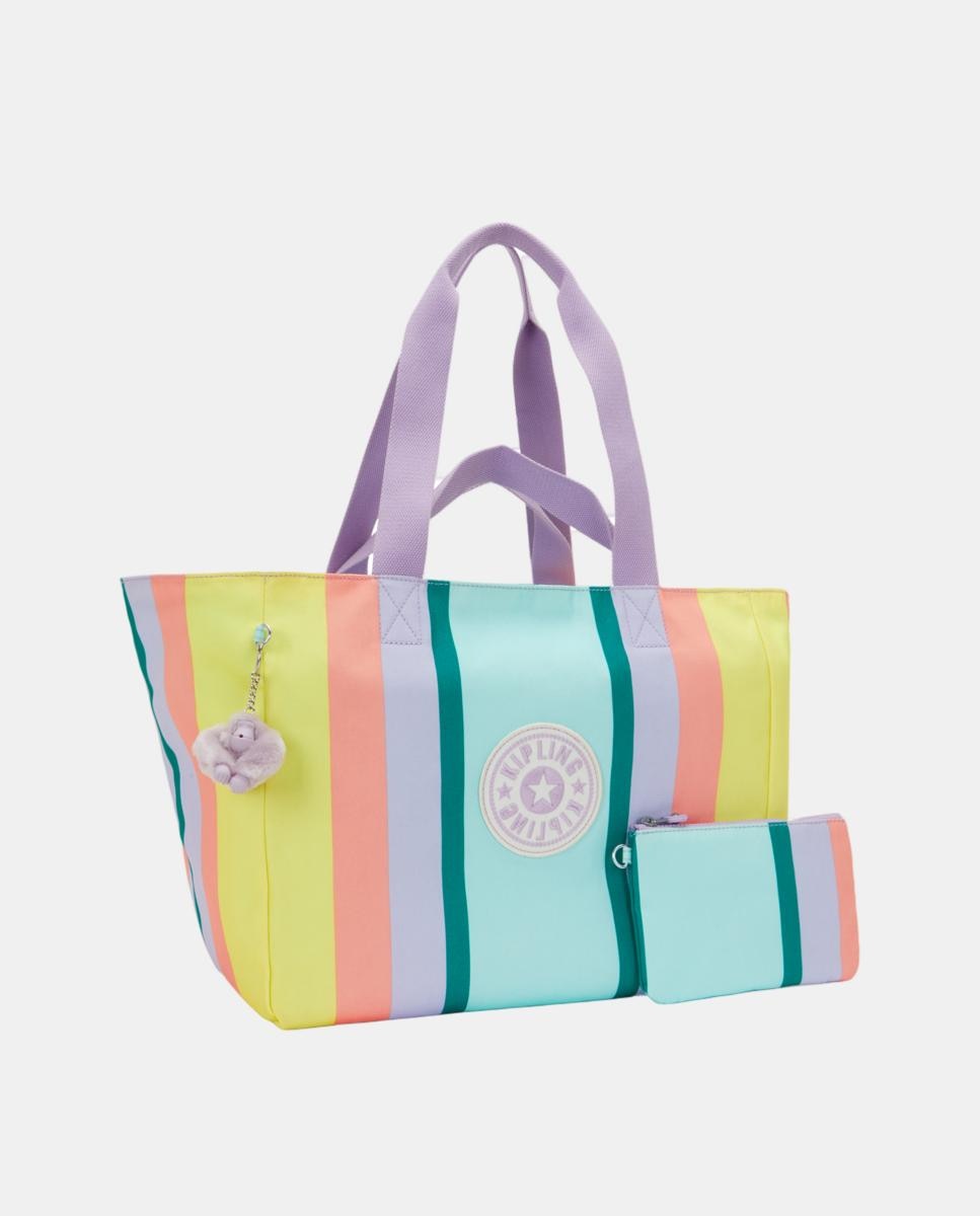 Mala Tipo Tote Grande com Porta-Moedas Interior, Modelo Naomi Multicolor-4