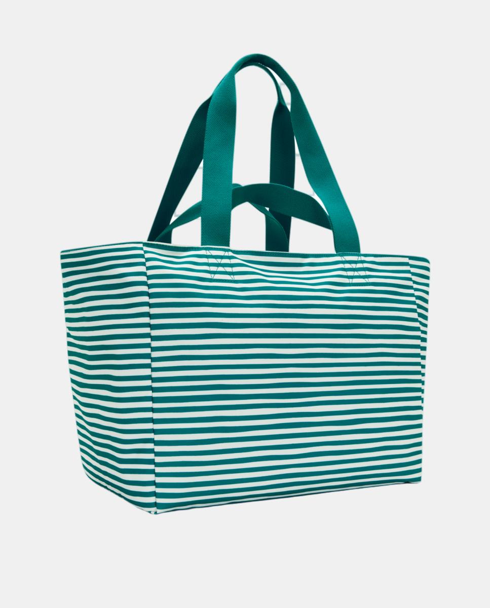 Mala Tipo Tote Grande com Porta-Moedas Interior, Modelo Naomi Verde-2