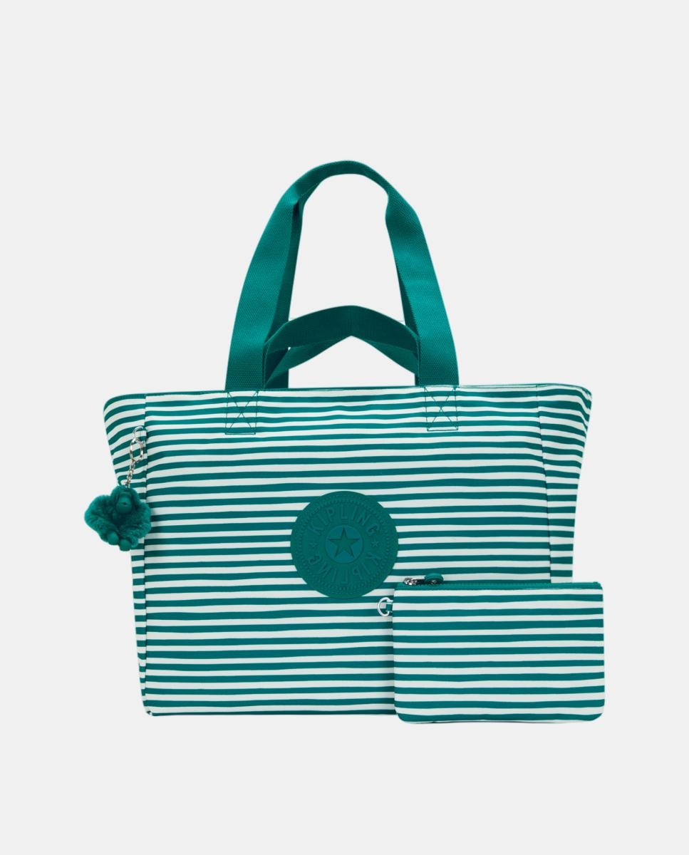 Mala Tipo Tote Grande com Porta-Moedas Interior, Modelo Naomi Verde-6
