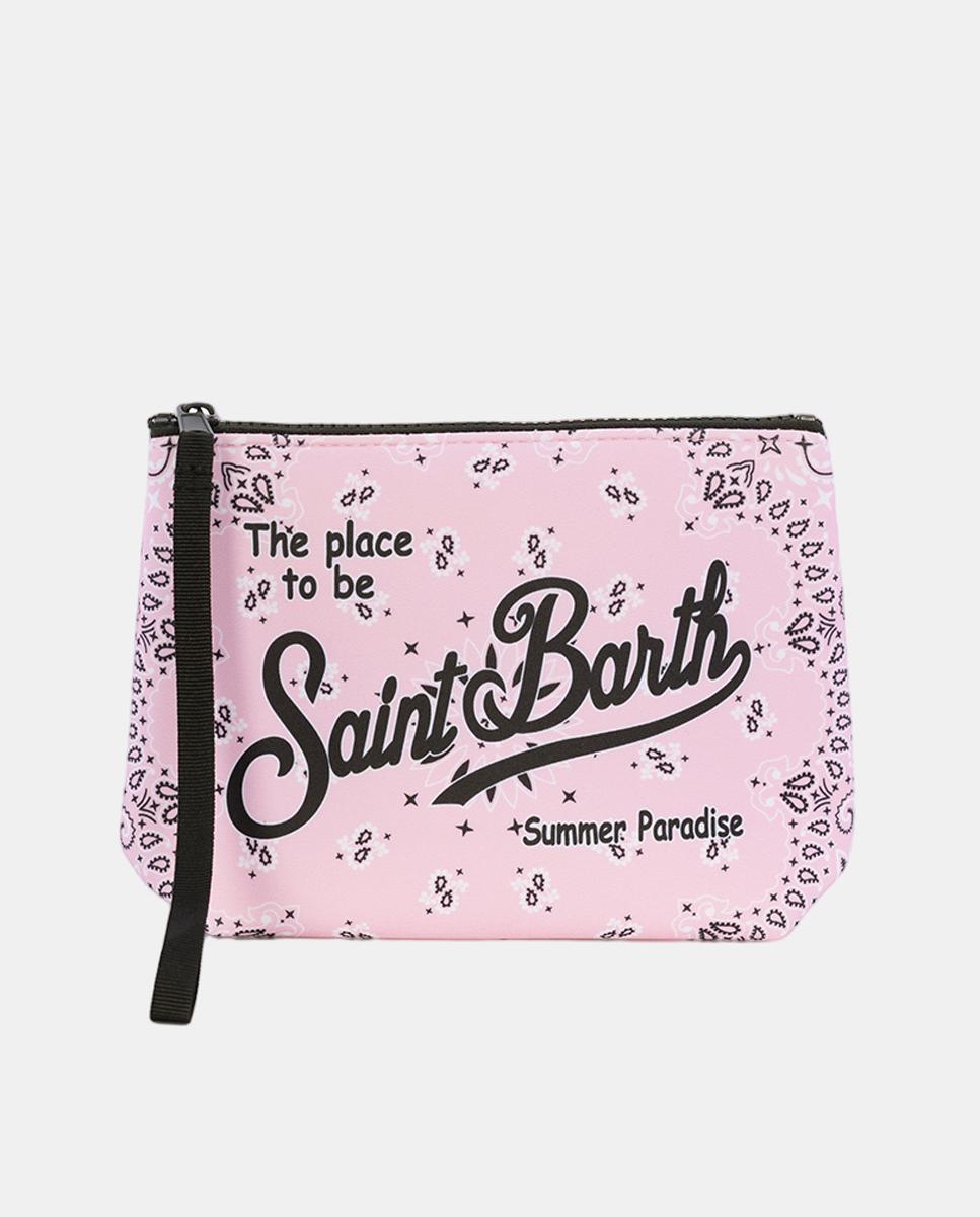 Imagem 0 de Nécessaire em Tecido de Neopreno com Estampado de Bandana, Fecho de Correr e Logótipo à Frente.