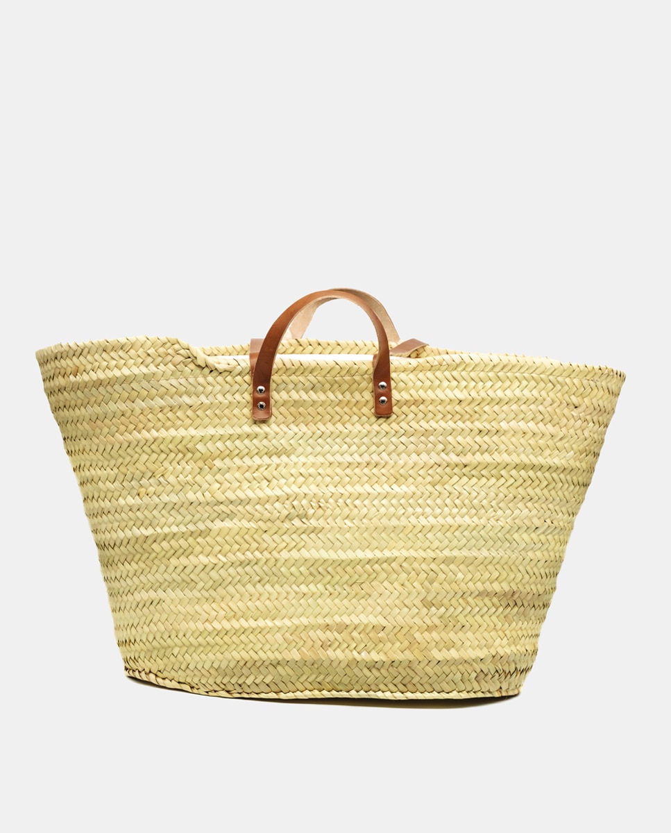 Cesta XXL de Fibra Natural Azul-3