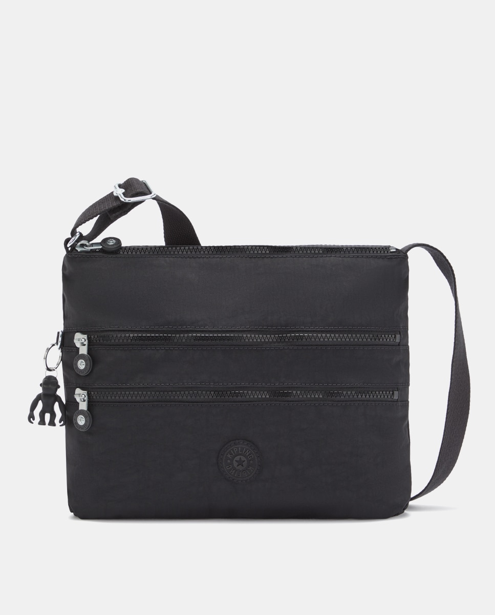 Bolso Mediano Bandolera - Kipling - Negro Negro-1