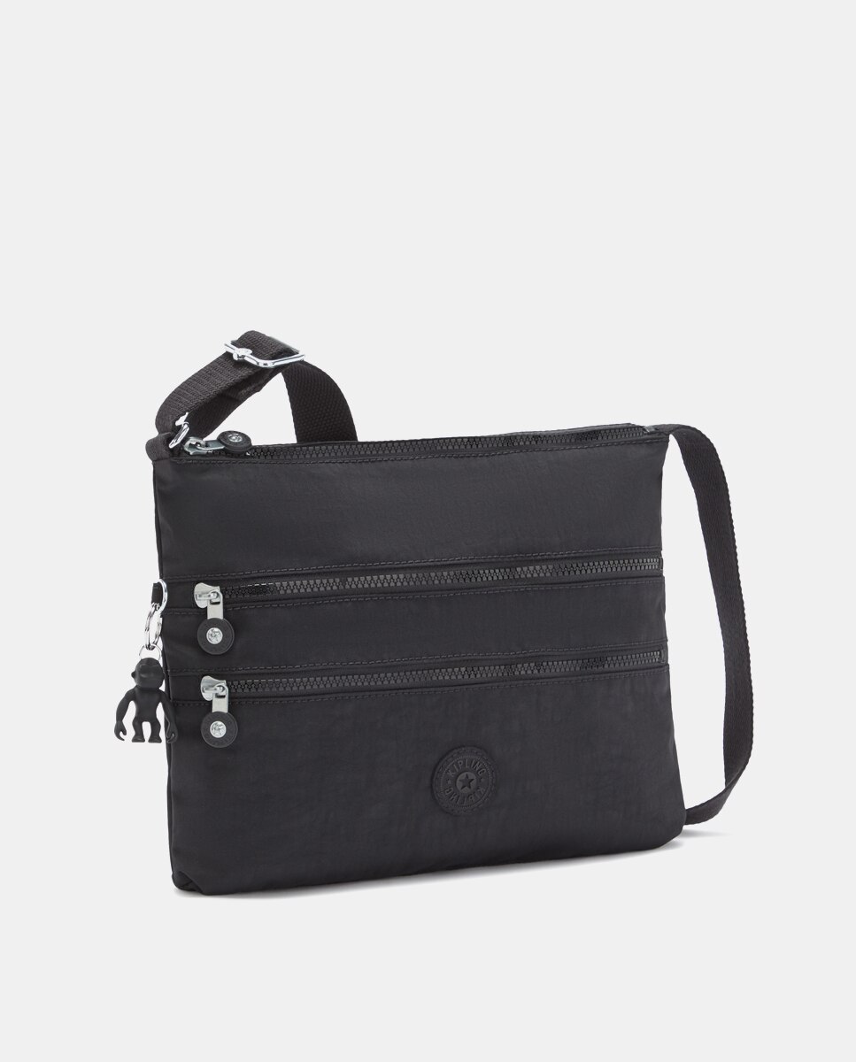 Bolso Mediano Bandolera - Kipling - Negro Negro-3