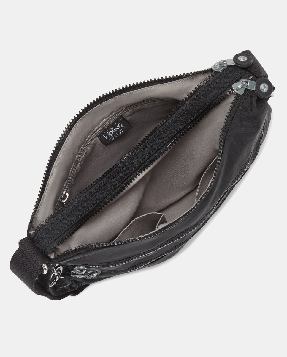 Bolso Mediano Bandolera - Kipling - Negro Negro-4