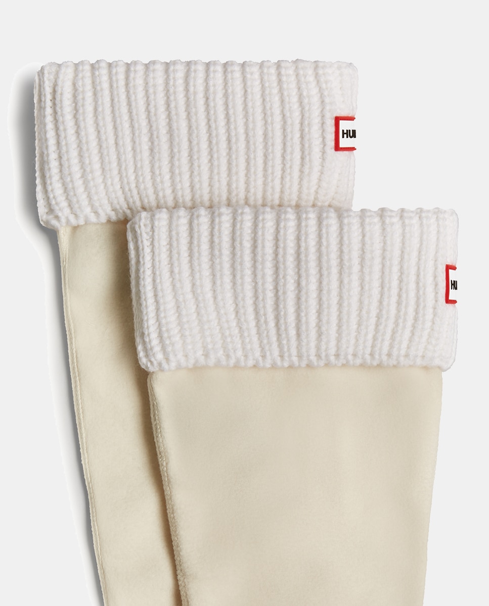 Meias Unissexo Half Cardigan Tall Branco-3
