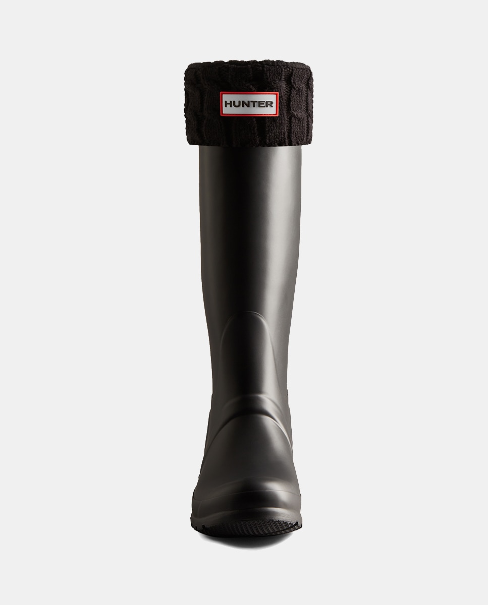 Meias Unissexo 6Stitch Cable Tall Preto-2